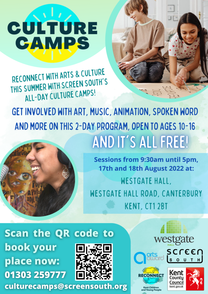Screen South Culture Camps at Westgate Hall
